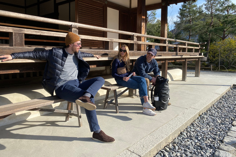 Kyoto : Visite à vélo de la forêt de bambous et du parc des singes dans l'après-midi