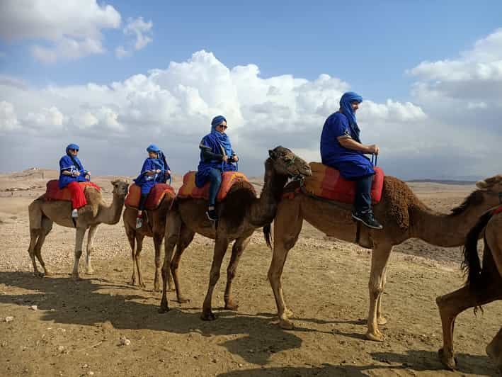 Giro In Cammello Al Tramonto Nel Deserto Di Agafay Da Marrakech ...