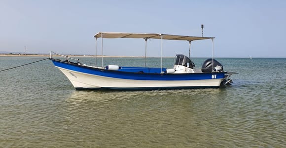Olhão:5h ride 3 stops on the beaches and islands Ria Formosa