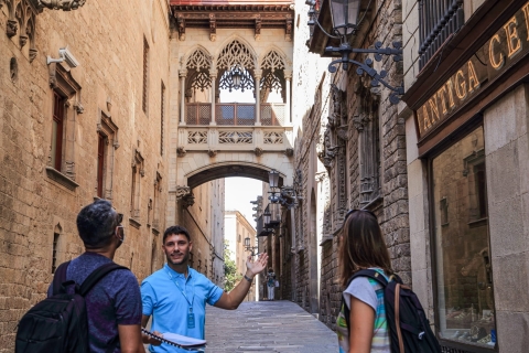 Barcelone : visite guidée du quartier gothique avec flamenco et tapasVisite guidée en anglais