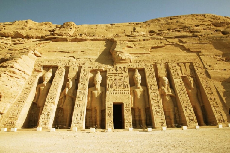 From Aswan: Abu Simbel Temples Guide Tour by Airplane Aswan: Abu Simbel Temples Guide Tour by Airplane Greek