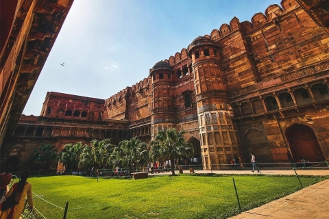 Agra: visite privée d'une journée complète au Taj Mahal et au fort d'Agra