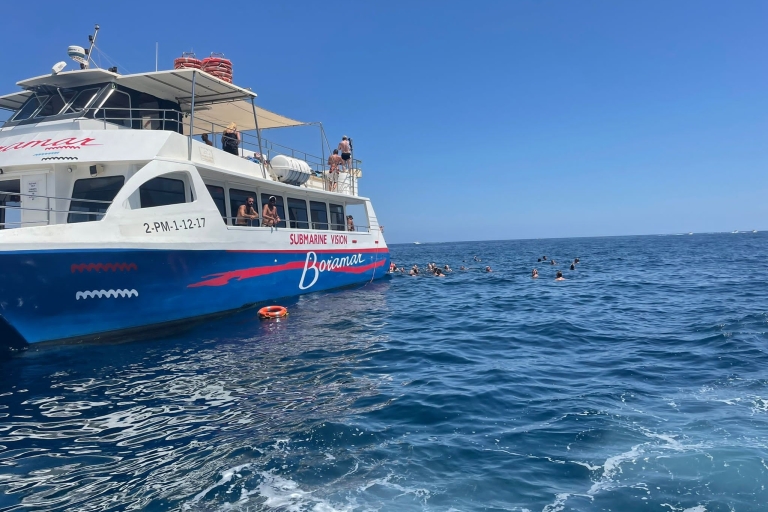 Javea: Portitxol Island Motor Catamaran Trip with Meal Javea: Cataman Trip with Local Foods