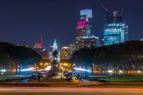 Philadelphie : Visite guidée panoramique en voiture en soirée