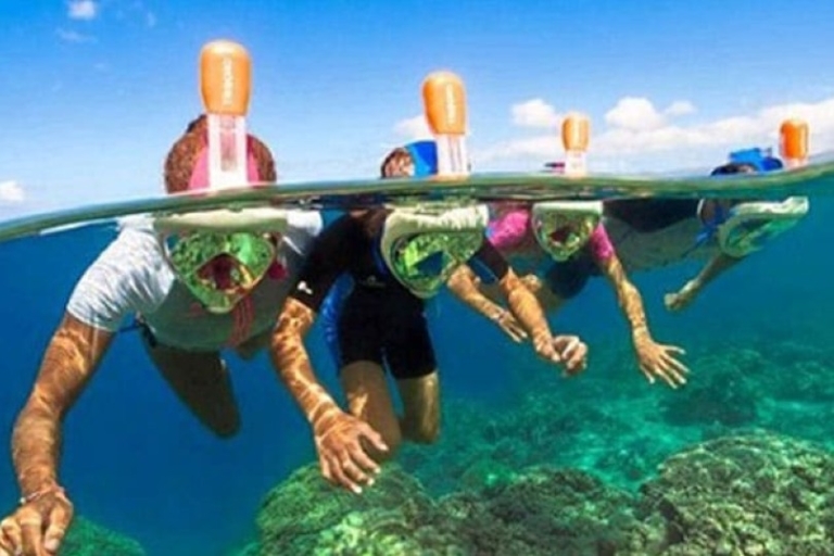 Au départ de Makadi : Orange Bay, plongée en apnée, bateau banane avec déjeunerAu départ de Makadi : Croisière en yacht de snorkeling à Orange Bay avec déjeuner