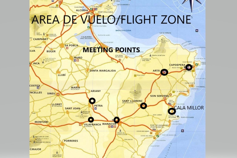 Mallorca: ballonvaart van 1 uurMallorca: 1 uur durende luchtballonvlucht bij zonsondergang