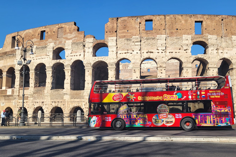 48-Hour Hop-on Hop-off Bus & Vatican Museums Ticket