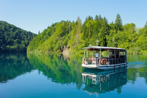 Split : Visite guidée du parc national des lacs de Plitvice et promenade en bateau