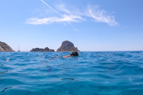Ibiza : Es Vedrà Matin ou coucher de soleil en bateau avec baignadeExcursion en bateau au coucher du soleil