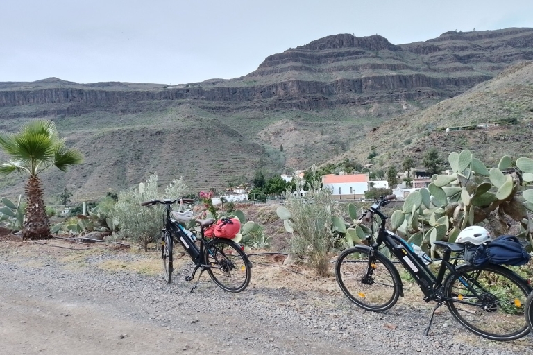 Maspalomas: wycieczka rowerem elektrycznym po wzgórzach Ayagaures i degustacja tapasE-Bike Tour z tapas