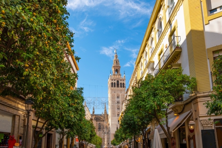 Sevilla: Visita a pie en grupo reducido al Barrio de Santa CruzTour en español