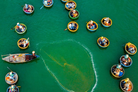 Hoi An Basket Boat Ride w wodnym lesie kokosowymPrzejażdżka łodzią Hoi An Basket w wodnym lesie kokosowym