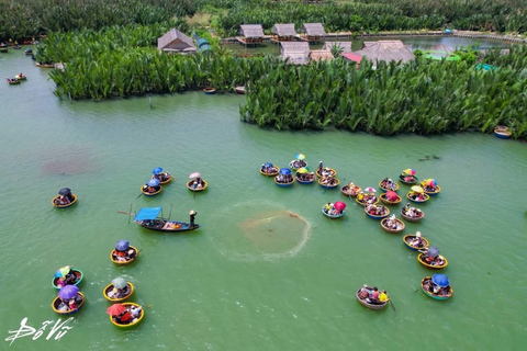 Hoi An Basket Boat Ride w wodnym lesie kokosowymPrzejażdżka łodzią Hoi An Basket w wodnym lesie kokosowym