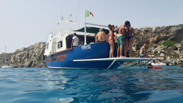 Visit From Marsala Egadi Islands Boat Trip with Snacks & Prosecco in Trapani