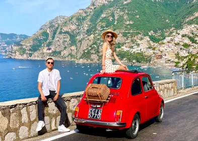 Amalfiküste: Fototour mit einem alten Fiat 500