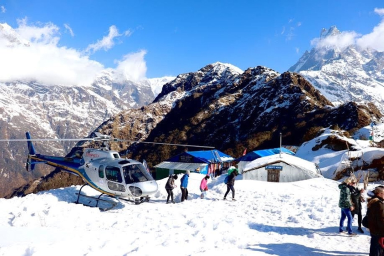 Tour en hélicoptère du camp de base de l'Annapurna depuis Pokhara