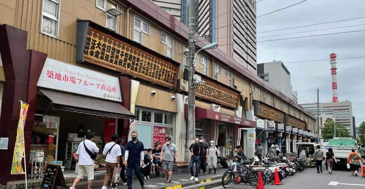 Tsukiji: Rundgang über den Außenmarkt und Sake-Verkostung