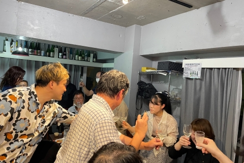 Sake-proeverijen in Tsukiji