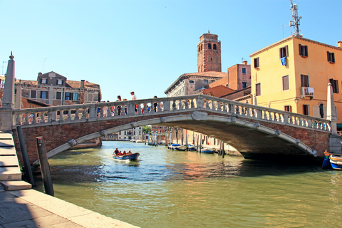 Venise : Visite de la Grande Venise en bateau et en gondoleVisite privée de 4 heures de Venise en bateau et en gondole avec arrêts