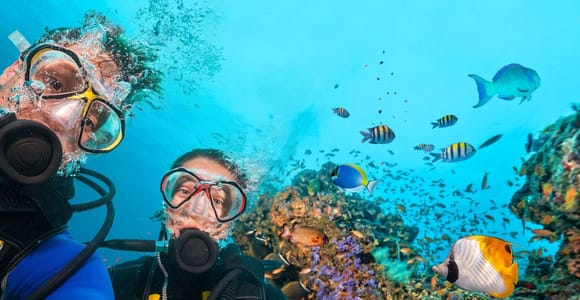 From city of Side: Scuba Diving Day Trip