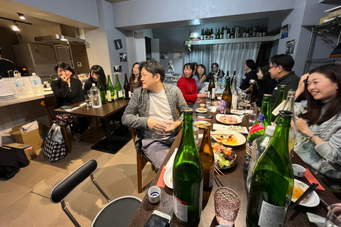 Sake tastings in Tsukiji