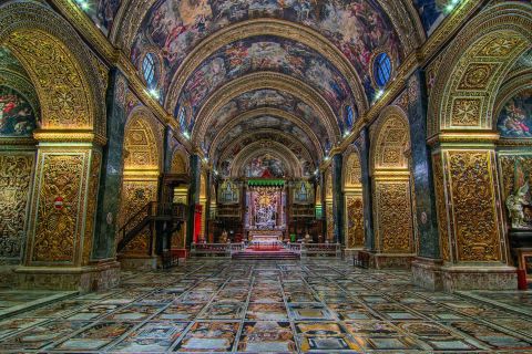 La Valletta: tour guidato a piedi con tour facoltativo della cattedrale