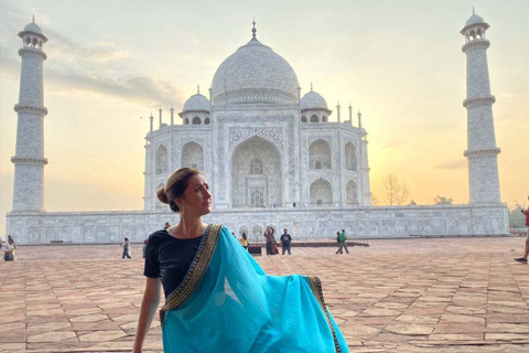 Visite du Tajmahal au coucher du soleil