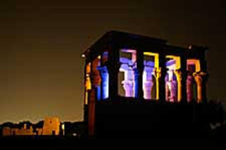 Aswan: Geluids- en lichtshow in de Philae-tempel