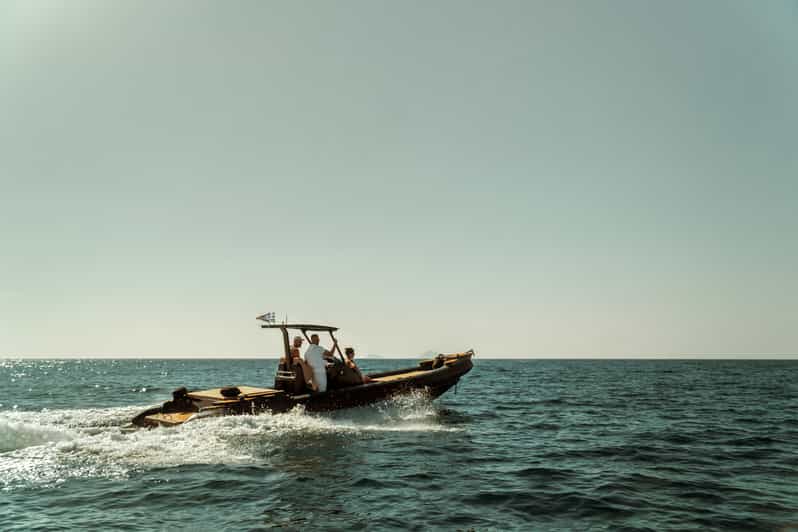Santorini: Private Customizable RIB Cruise with Meal