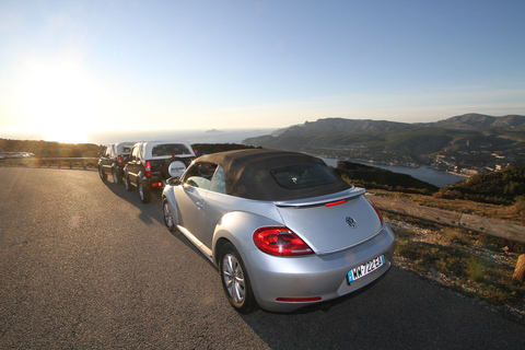 Marsylia: Cassis La Ciotat Tour Beetle VW automatyczna wypożyczalniaconduisez une VW du port croisière Marseille Cassis laciotat