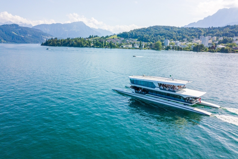 1 uur durende catamarancruise op het meer van Luzern