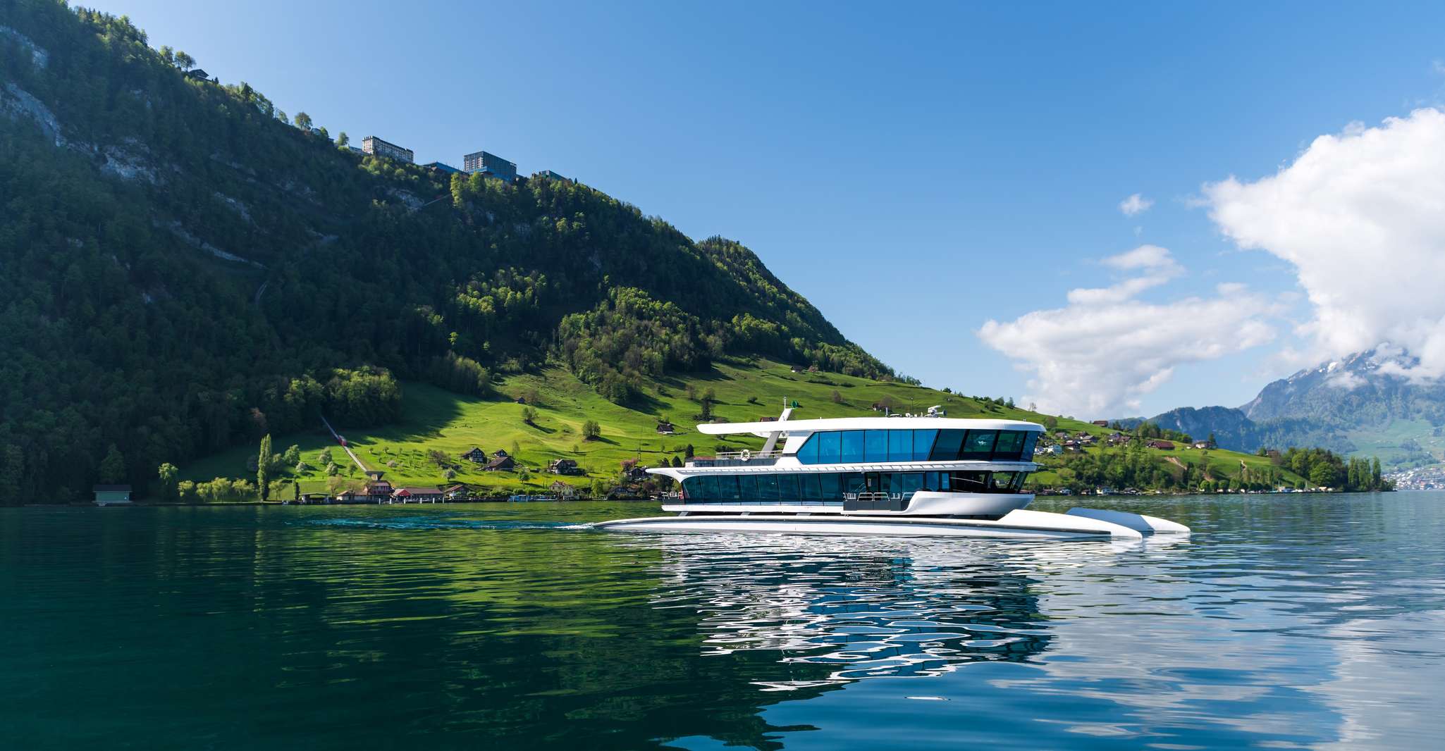 Lucerne, Round-Trip Catamaran Cruise on Lake Lucerne - Housity