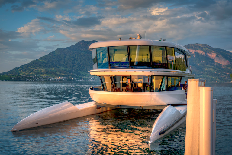 1 uur durende catamarancruise op het meer van Luzern