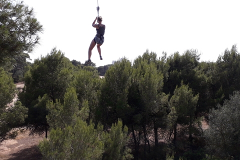 Mallorca: Forestal Abenteuerpark Familien- / Sport-ParcoursForestal Abenteuerpark Mallorca: Sportlicher Parcours