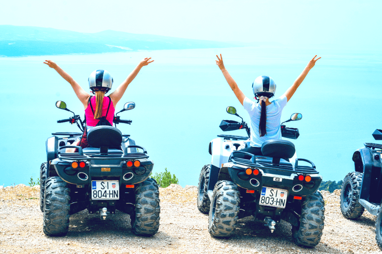 Split: ATV Quad Tour Adventure with waterfall swimming Tandem Ride