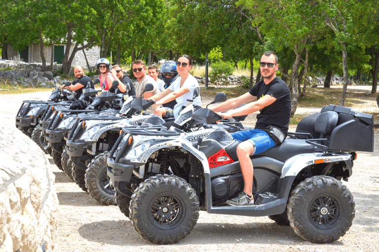 Split: Aventura en quad ATV con baño en la cascadaPaseo en tándem