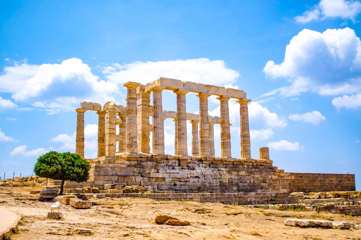 From Athens: Temple of Poseidon & Cape Sounion Half-Day Tour - Tour in English - Sunset Tour Without Entry Tickets
