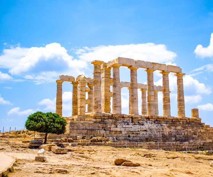 De Atenas: visita guiada ao Templo de Poseidon e Cape Sounion