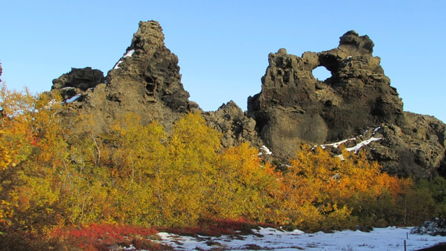 Vanuit Akureyri: Godafoss en het Myvatn meer