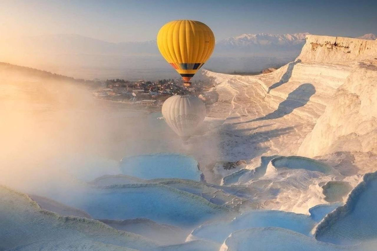 Pamukkale: Sunrise Hot Air Balloon Flight w/Certificate Private Pamukkale Hot Air Balloon Ride