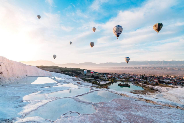 Pamukkale: Sunrise Hot Air Balloon Flight w/Certificate Private Pamukkale Hot Air Balloon Ride