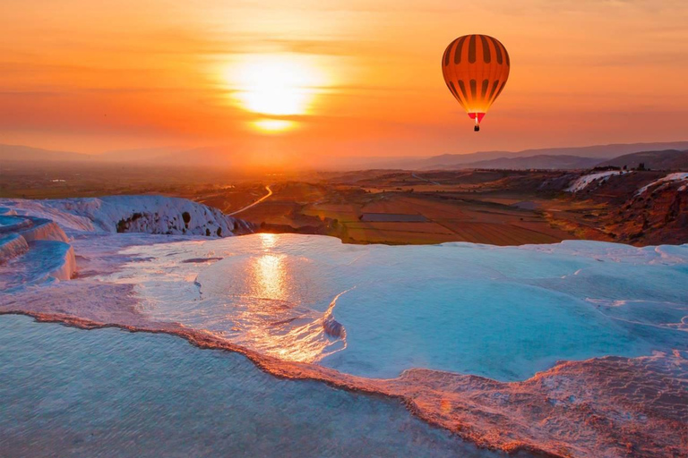 Pamukkale: Sunrise Hot Air Balloon Flight w/Certificate Private Pamukkale Hot Air Balloon Ride