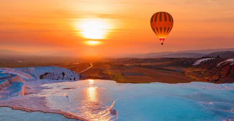 Pamukkale: heteluchtballonvlucht met vliegbrevet