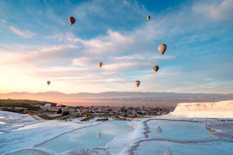 Pamukkale: Sunrise Hot Air Balloon Flight w/Certificate Private Pamukkale Hot Air Balloon Ride