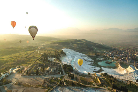 Pamukkale: Sunrise Hot Air Balloon Flight w/Certificate Private Pamukkale Hot Air Balloon Ride