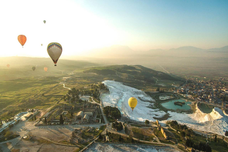 Pamukkale: Sunrise Hot Air Balloon Flight w/Certificate Private Pamukkale Hot Air Balloon Ride