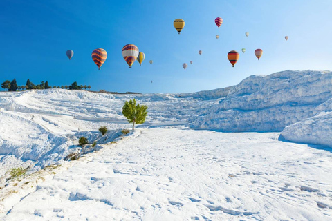Pamukkale: Sunrise Hot Air Balloon Flight w/Certificate Private Pamukkale Hot Air Balloon Ride
