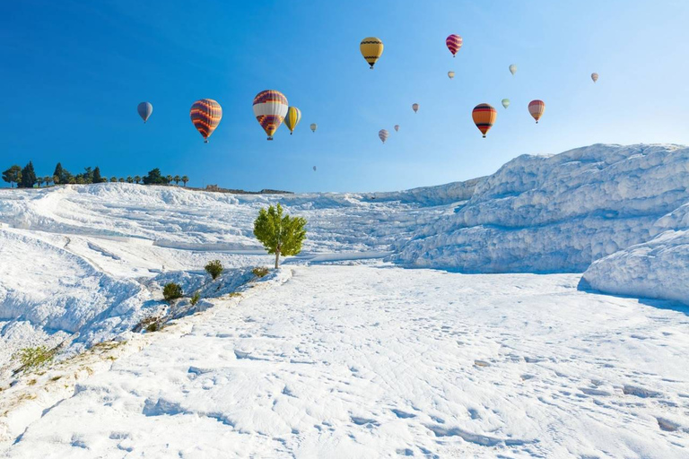 Pamukkale: Sunrise Hot Air Balloon Flight w/Certificate Private Pamukkale Hot Air Balloon Ride