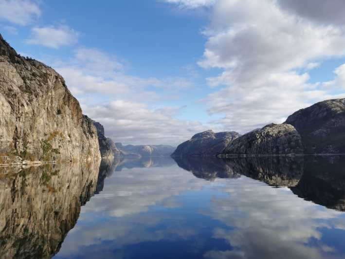 scenic fjord cruise to lysefjord and preikestolen