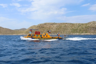 Kos Town: Glass-Bottom Boat Cruise with Swimming Stops